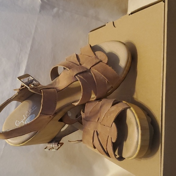 Dr. Scholl's Evereve Wild Nights Tawny Birch Sandals SZ 6M